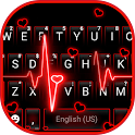 Neon Red Heartbeat Theme official logo